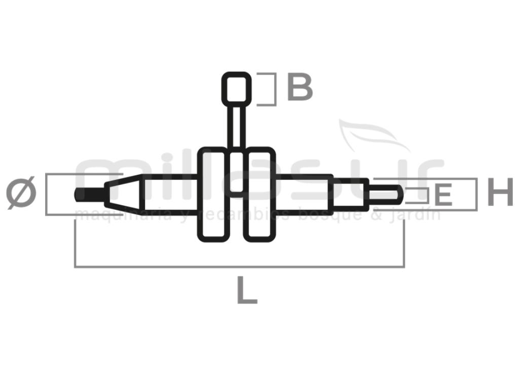 VIRABREQUIM MITSUBISHI TL33 - foto 1