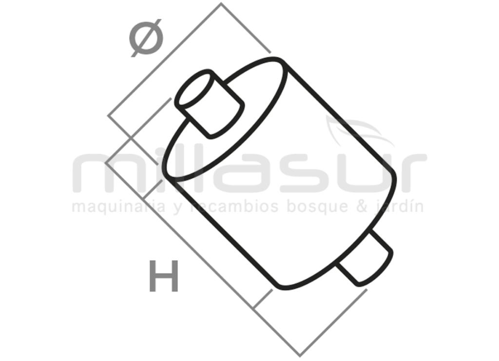 UNIVERSAL SHOCK ABSORBER M-M / M6 x1 - foto 1