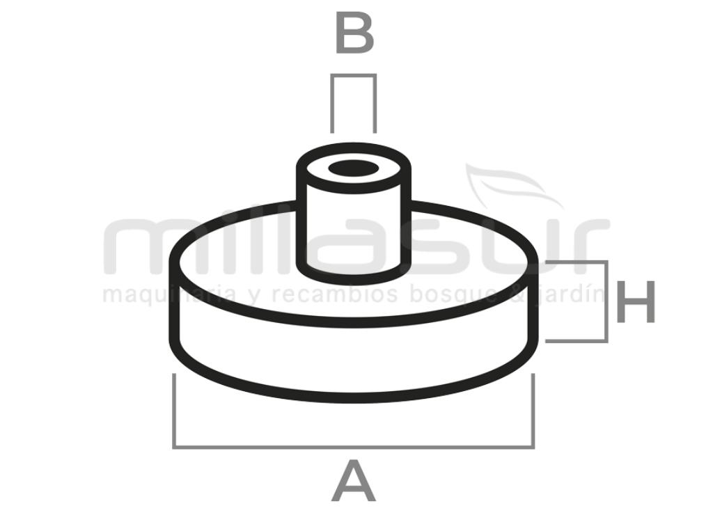 CLUTCH BELL WITH CORRENTE SPROCKET HUSQVARNA 455, 460, 461 - foto 1